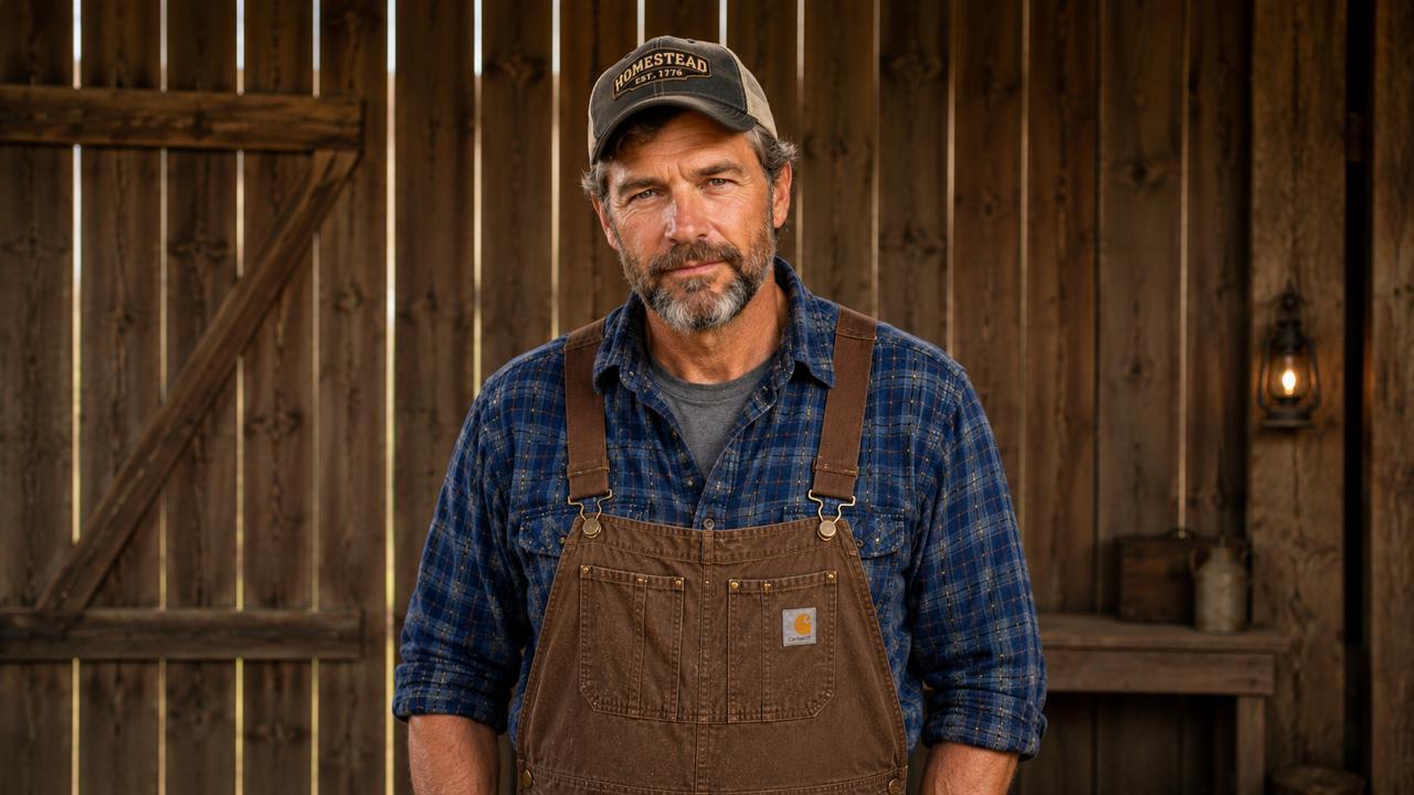 Wyatt Wulf standing in a barn workshop